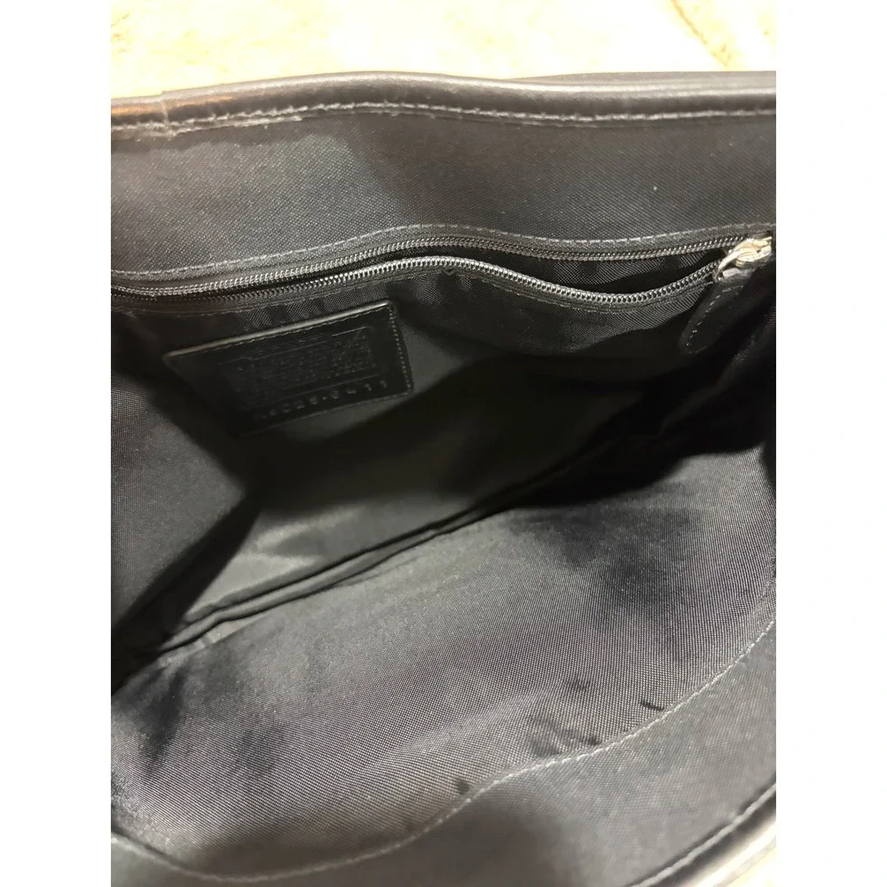 VINTAGE Coach Black Transatlantic Commuter Messenger Laptop Bag Style 6411 Y2K
